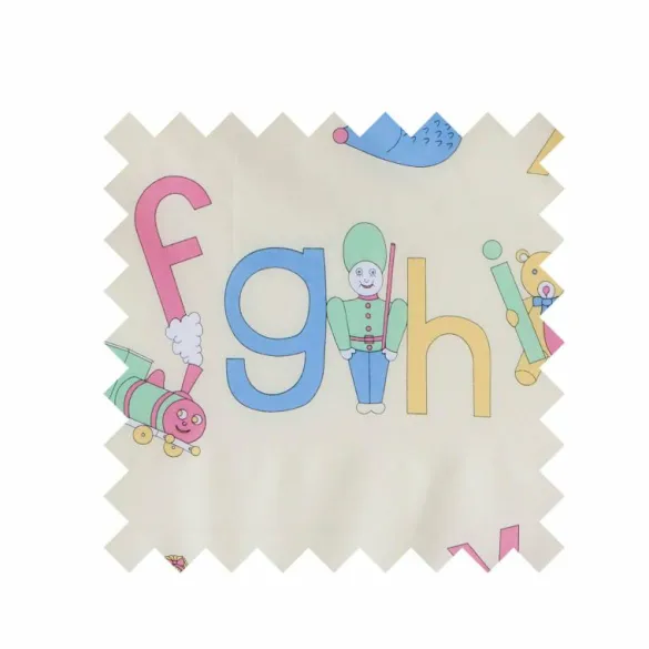 Best ABC Pastel Print Fabric - Cotton Tea Towels | Fabric By The Metre