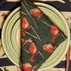 Cheap Aga Cover / Placemat - Navy Lost Birds Tea Towels