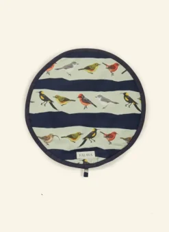 Cheap Aga Cover / Placemat - Navy Lost Birds Tea Towels