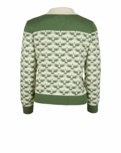 Outlet Aila - Green Jacquard Eagle - Knitted Top Tea Towels