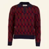 Clearance Aila - Red Prism Knitted Top Tea Towels