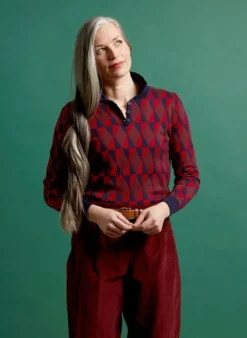 Clearance Aila - Red Prism Knitted Top Tea Towels
