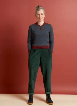 Hot Aila - Teal Radio Days Knitted Top Tea Towels