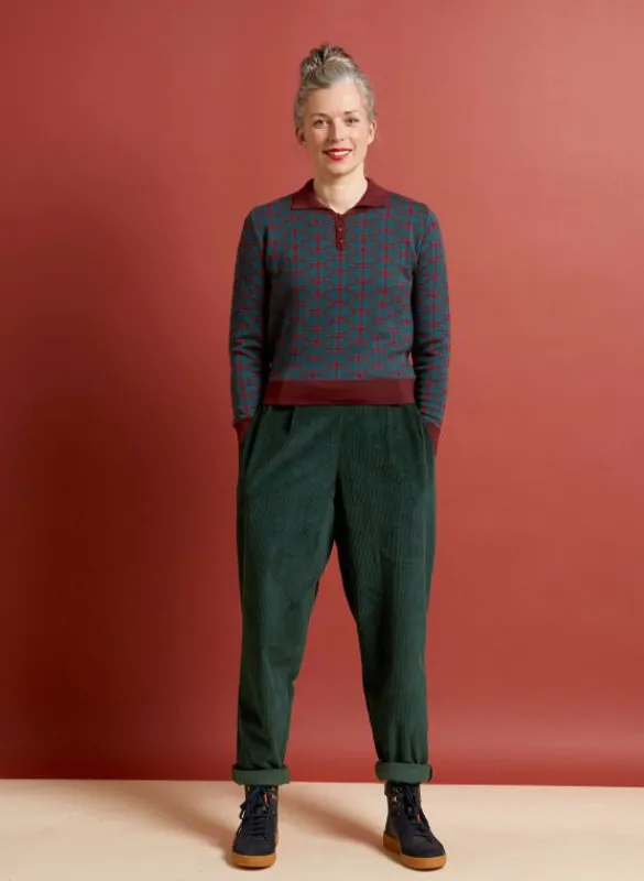 Hot Aila - Teal Radio Days Knitted Top Tea Towels