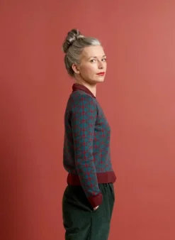 Hot Aila - Teal Radio Days Knitted Top Tea Towels
