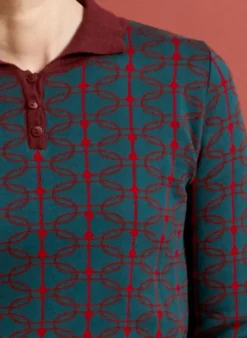 Hot Aila - Teal Radio Days Knitted Top Tea Towels