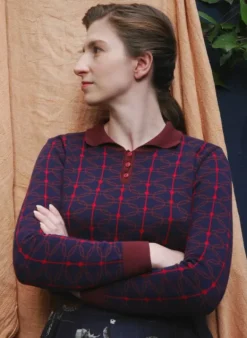 Flash Sale Aila Knitted Top - Navy Radio Days Women Knitwear | Tea Towels