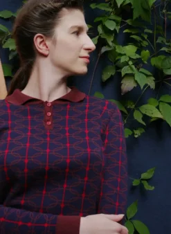Flash Sale Aila Knitted Top - Navy Radio Days Women Knitwear | Tea Towels