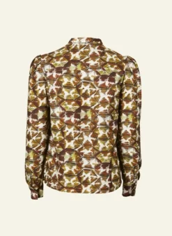 Fashion Anna - Rust Tortoiseshell Blouse Tea Towels