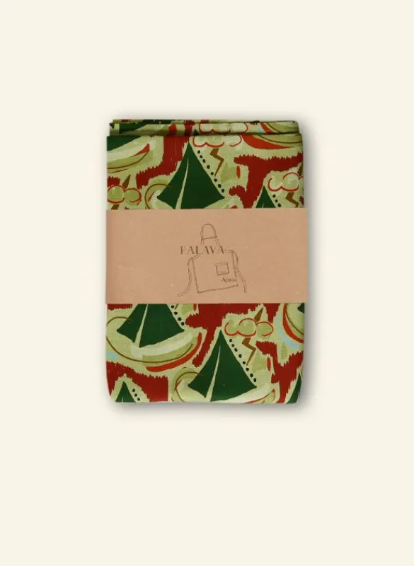 Hot Apron - Burgundy Sailing Boats Aprons | Tea Towels