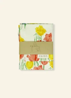 Cheap Apron - Ivory Tulips Aprons | Tea Towels