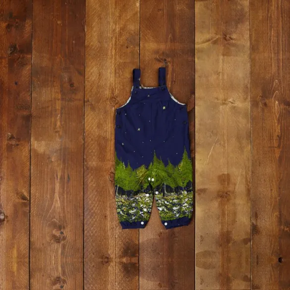 Outlet Ashley Newborn Baby Romper - Navy Woodland Kids Baby | Tea Towels