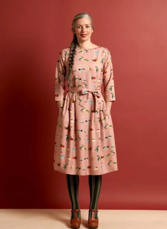 Cheap Beatrice - Pink Mechanical Toys Dress Women Dresses | Tea Towels