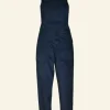 Hot Bonnie Dungarees - Navy Corduroy Women Jumpsuits & Dungarees | Tea Towels