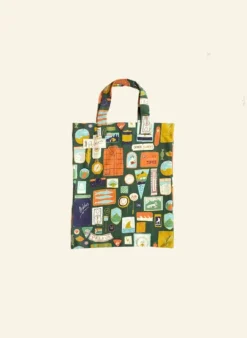Best Book Bag - Green Badges Women Made From Leftover Fabric | Tea Towels