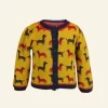 Best Sale Children's Cardigan - Mustard Sausage Dog Kids Children's Knitwear | Tea Towels