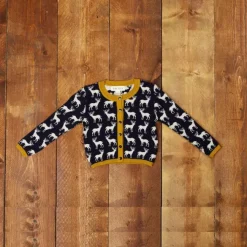 Online Children's Cardigan - Navy Reindeer Kids Children's Knitwear | Tea Towels