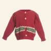 Best Children's Cardigan - Red Zig Zag Kids Children's Knitwear | Tea Towels