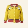 Hot Children's Classic Cardigan - Mustard Puffin Kids Children's Knitwear | Tea Towels