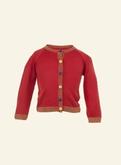Store Children's Classic Cardigan - Sparkly Red Kids Children's Knitwear | Baby