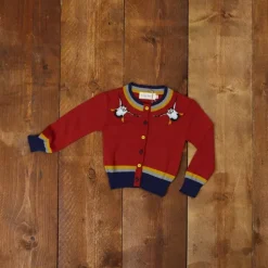 Best Sale Children's Classic Cardigan - Rust Puffin Kids Children's Knitwear | Tea Towels