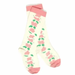 Discount Children's Socks - Cream Floral Kids Children's Accessories | Tea Towels