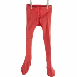 Outlet Children's Tights  - Coral Polka Dot Kids Children's Accessories | Tea Towels