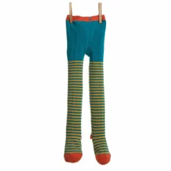 Best Sale Children's Tights - Teal/Mustard Stripe Kids Children's Accessories | Tea Towels