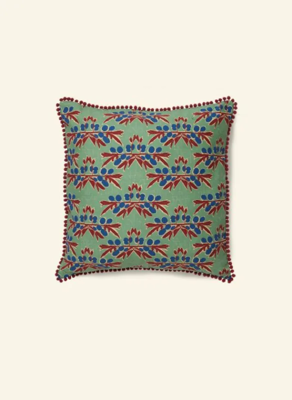 Best Sale Cushion Cover - Green Nouveau Plum Tea Towels | Cushion Covers