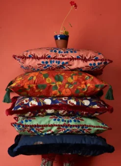 Best Sale Cushion Cover  - Green Nouveau Plum Tea Towels | Cushion Covers