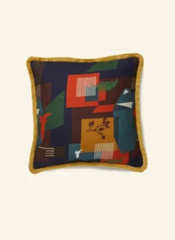 Store Cushion Cover - Navy Allotment Tea Towels | Cushion Covers