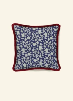 Cheap Cushion Cover - Navy Autumn Leaves Tea Towels | Cushion Covers