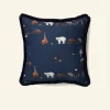 Cheap Cushion Cover - Navy Endangered Animals Tea Towels | Cushion Covers