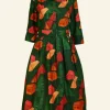 Sale Cynthia - Dark Green Tents Dress Women Dresses | Tea Towels