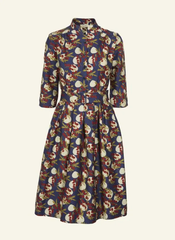 Hot Cynthia - Navy Damson Dress Women Dresses | Tea Towels