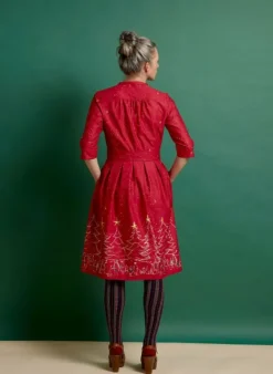 Online Cynthia - Red Christmas Dress Women Dresses | Tea Towels