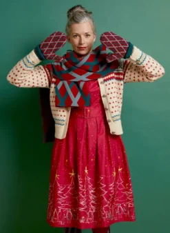 Online Cynthia - Red Christmas Dress Women Dresses | Tea Towels