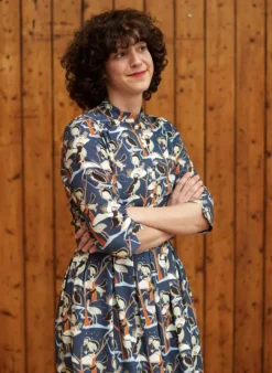 Outlet Cynthia Dress - Blue Puffin Women Dresses | Tea Towels