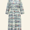 Hot Cynthia Dress - Cream London Rows Women Dresses | Tea Towels
