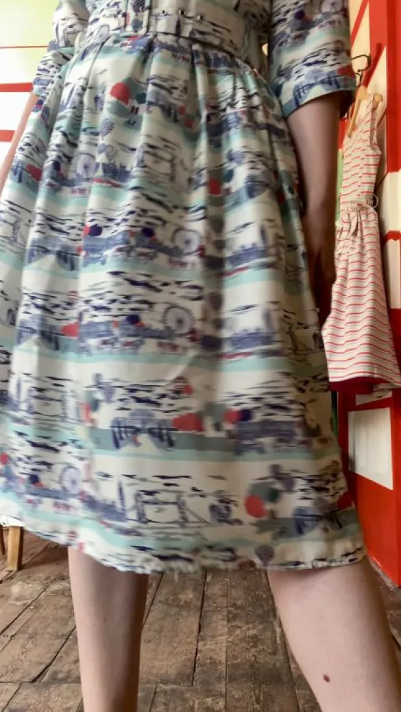 Hot Cynthia Dress - Cream London Rows Women Dresses | Tea Towels