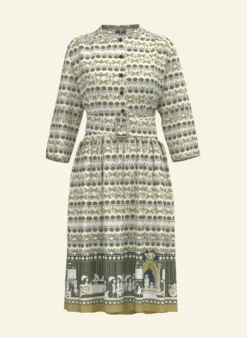 Online Cynthia Dress - Cream Moving Pictures Women Dresses | Tea Towels