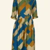 New Cynthia Dress - Green Bauhaus Women Dresses | Tea Towels