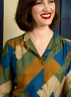 New Cynthia Dress - Green Bauhaus Women Dresses | Tea Towels
