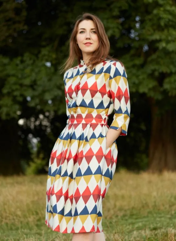 Shop Cynthia Dress - Multi Harlequin Women Dresses | Tea Towels