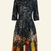 Outlet Cynthia Dress - Navy Constance Spry Women Dresses | Tea Towels