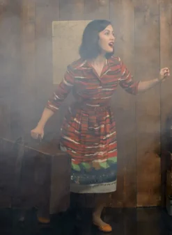 Hot Cynthia Dress - Rust Flying Scotsman Women Dresses | Tea Towels