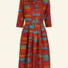 New Cynthia Dress - Rust Red Archive Women Dresses | Tea Towels