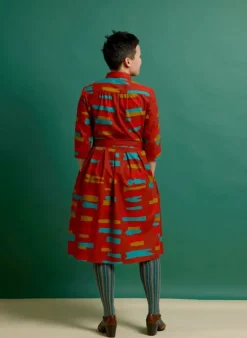 New Cynthia Dress - Rust Red Archive Women Dresses | Tea Towels