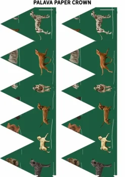 Cheap DIY Christmas Crown - Green Porcelain Dogs Tea Towels