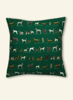 Fashion Dog Bed - Green Porcelain Dogs Tea Towels | Dog Beds